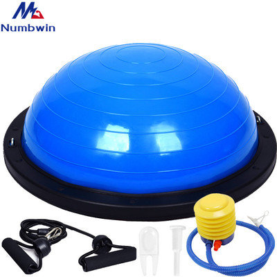 60cm Smooth wave velocity Bodybuilding yoga Semicircle ball pilates Balance Ball beam Inflator Drawstring