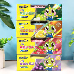 カエルの王子の子供の水晶の歯磨き粉の50gの赤ちゃんは歯茎の果物の味を保護して清潔で虫歯を防止して歯ブラシを贈呈します。
