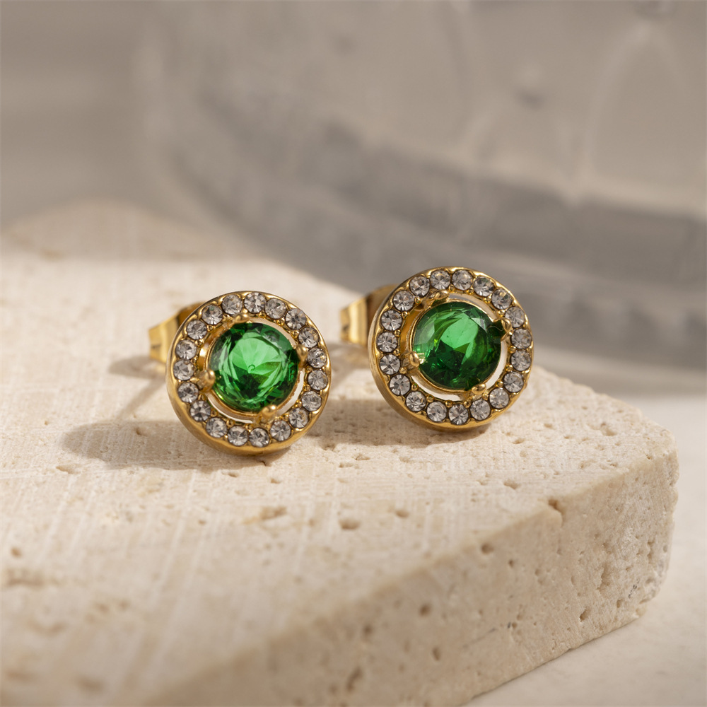Taena Pendientes de acero inoxidable europeos y americanos Sensación simple de alta gama Pendientes de acero de titanio transfronterizos de moda para damas 25 nuevos accesorios para orejas