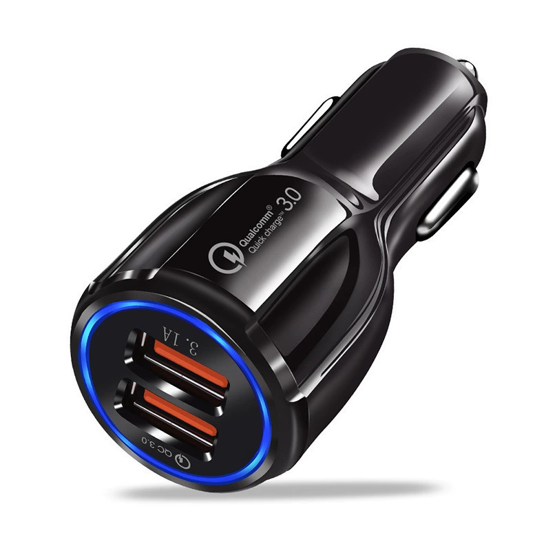 QC3.0 быстрая зарядка для автомобиля, переноска устройства, новый 3.1A автомобильная зарядка, двойной USB автомобильная зарядка
