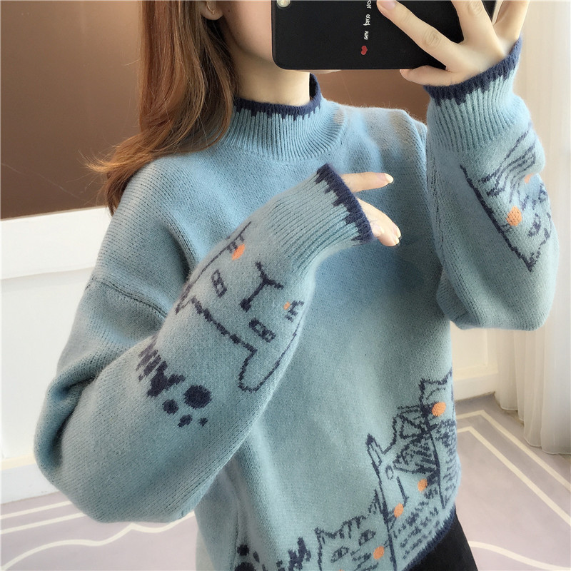 Women's half-high collar fleece sweater, new autumn/winter 2026 trendy style, popular autumn and winter base layer top Women's half-high collar fleece sweater, new autumn/winter 2026 trendy style, popular autumn and winter base layer top