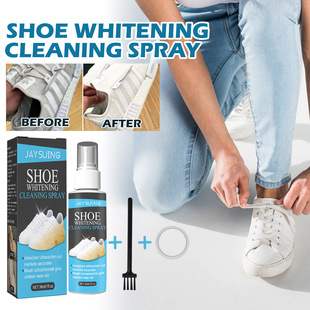 Jaysuing Shoe Brightening Cleaning Spray White Shoe Cleaning Stains Brightening Portable No-Rinse Cleaner