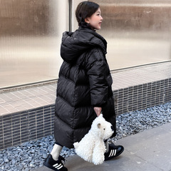 【行走的棉被】親子裝女童長款羽絨棉服中大童冬季加厚保暖棉衣潮