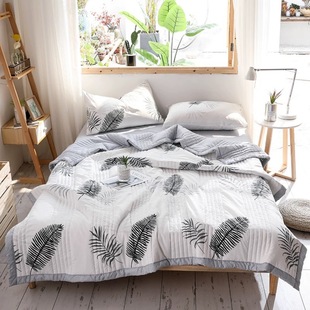 Aiqiwu Single Summer Thin Quilt Dormitory Air-Conditioned Quilt Comfortable Student Super Soft Washed Quilt Aq-B2401