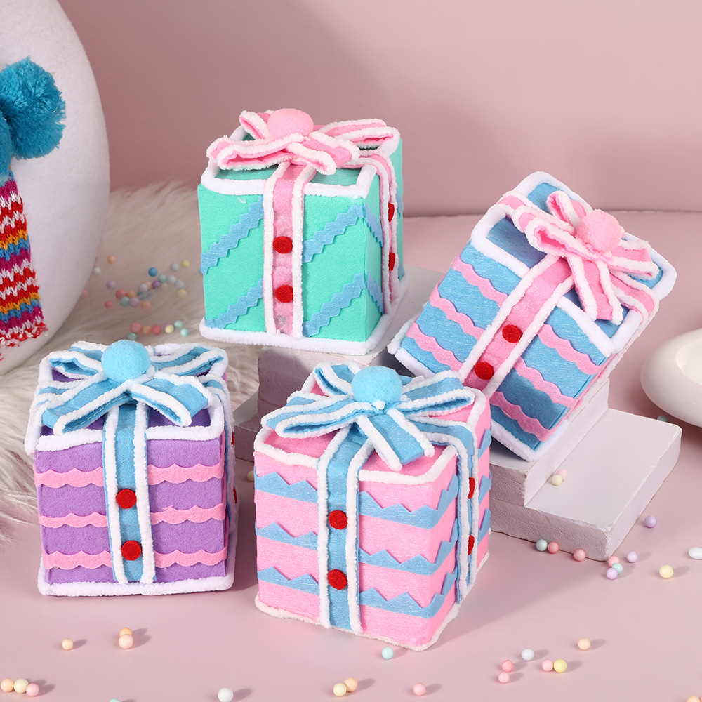 Cross-border Christmas tree decoration macaron gift box ornaments…
