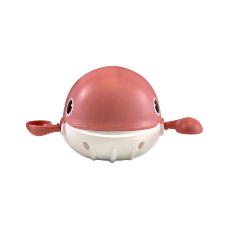 Juguetes de agua para niños nuevo animal pequeña ballena flotante giratoria reloj sinuoso baño juguetes de baño de agua