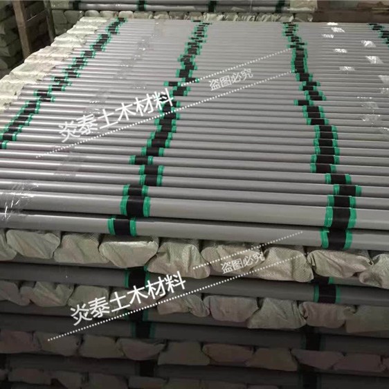 48打孔袖阀管76地铁施工加固绿色螺纹管壁厚3mm注浆花管50 注浆器