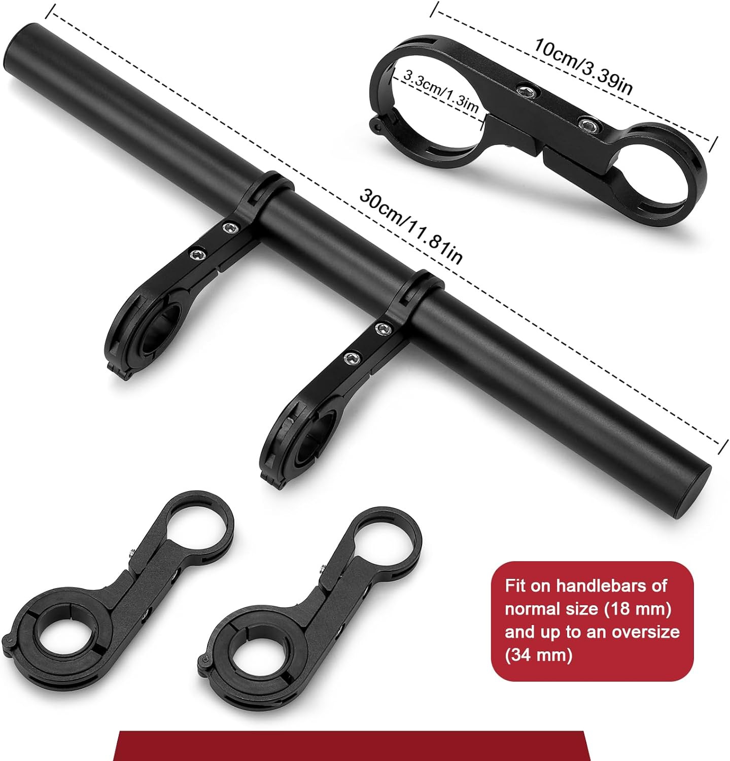 Double pole black 30cm 115g