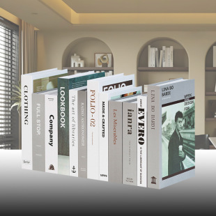 Modern Fake Book Ornaments Nordic Light Luxury Simulation Book Living Room Home Shop Decorations Shooting Props Book Case Model