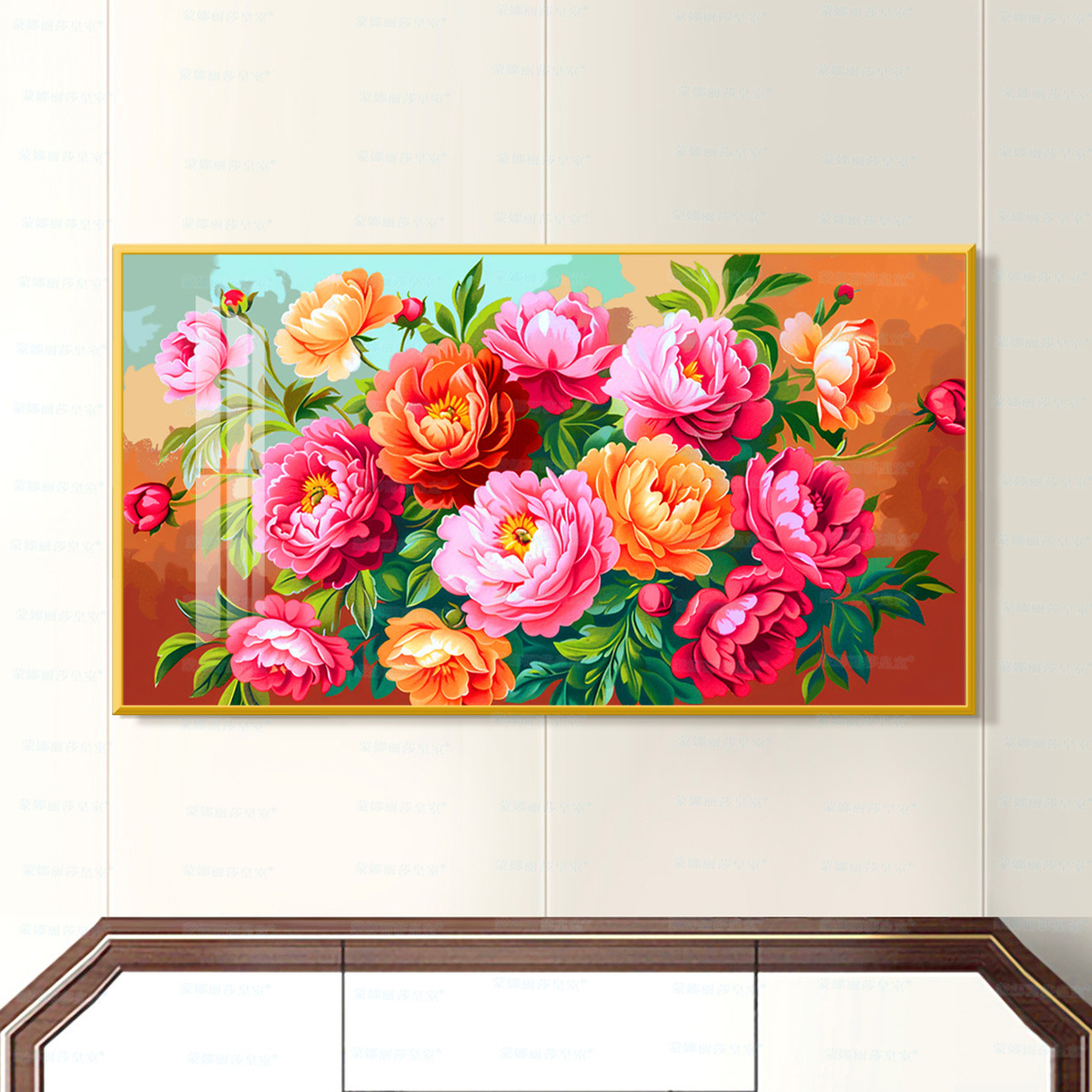 [Algodón de importación] Mona Lisa Real Cruz de bordado de flores flores ricas y lujosas image 4