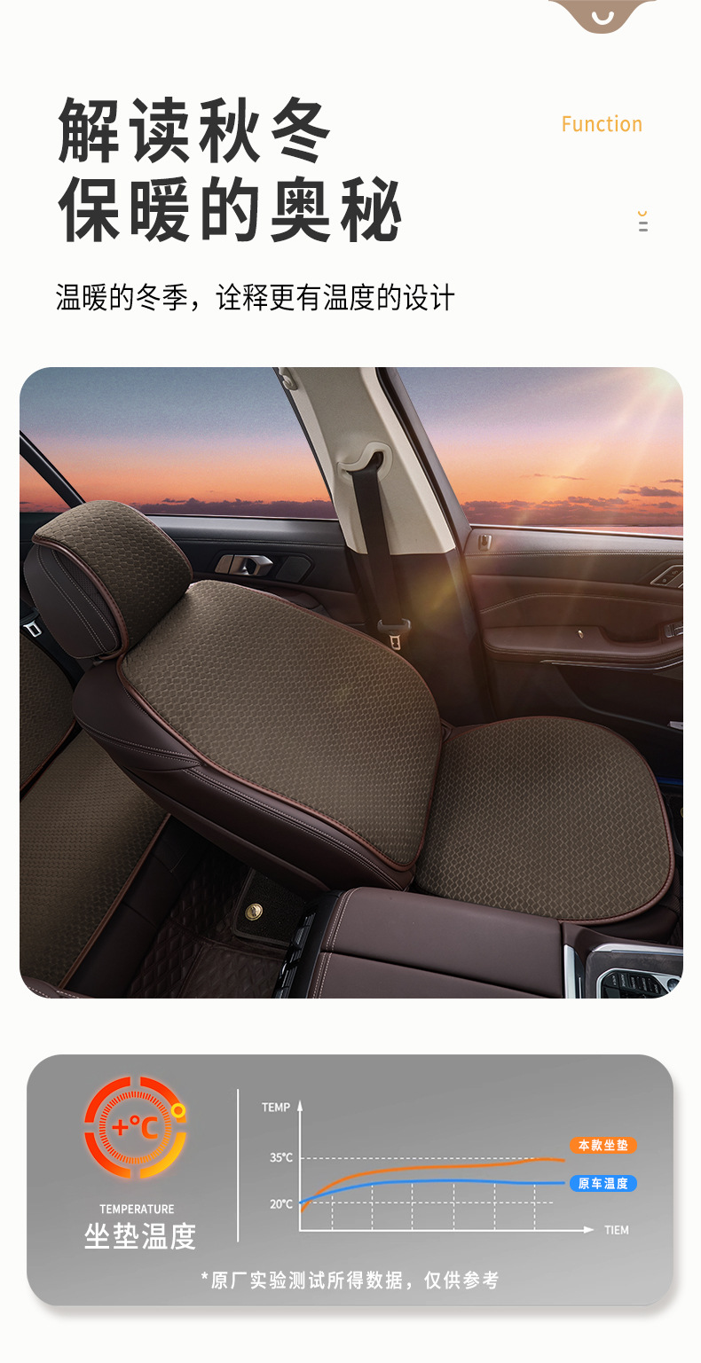 Wholesale Car Seat Cushion Winter Plush Seat Cover Universal for All Seasons Single Piece Women's Warm High-End Car Interior Seat Cushion