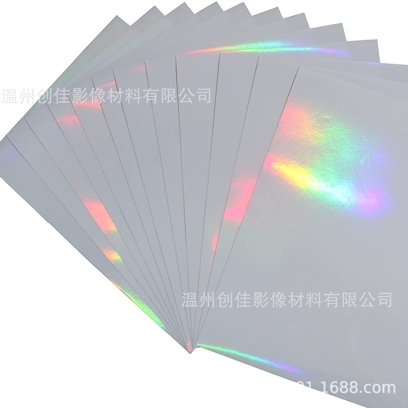 Transparent printable vinyl sticker paper for laser and inkjet printer A4 size holographic sticker