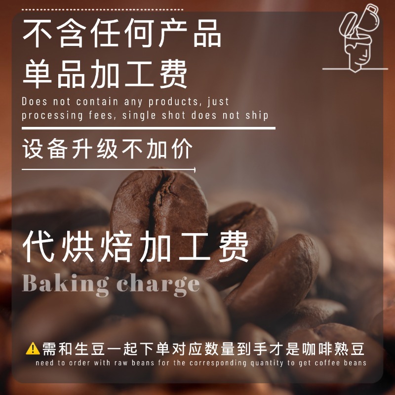 玩豆单品500g起代烘焙加工费合并拍下对应生豆规格即为咖啡熟豆