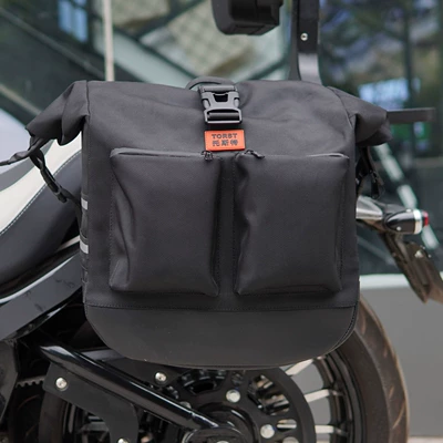 Motorcycle bumper — 650 Anti-Fall Bumper Carbon Steel Bumper - black-canvas-saddlebag-double-bag-car-bracket
