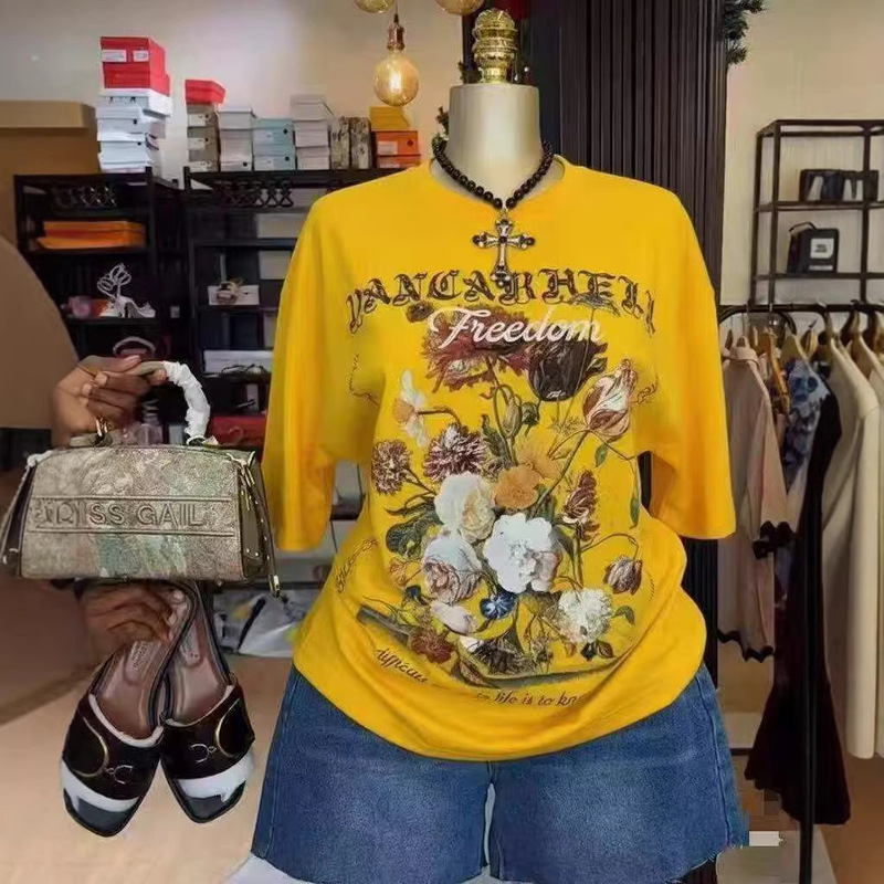 300g Foreign Trade Pure Cotton Short-Sleeve T-Shirt for Women, Summer 2026 New Trendy Brand Loose Top, Trendy Couple Half-Sleeve Cross-Border 300g Foreign Trade Pure Cotton Short-Sleeve T-Shirt for Women, Summer 2026 New Trendy Brand Loose Top, Trendy Couple Half-Sleeve Cross-Border