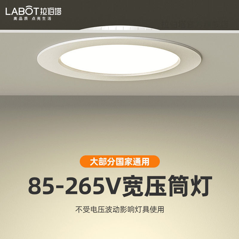 110V宽压筒灯led嵌入式2.5寸7W台湾崁灯12W4寸美国通用电压面板灯|undefined