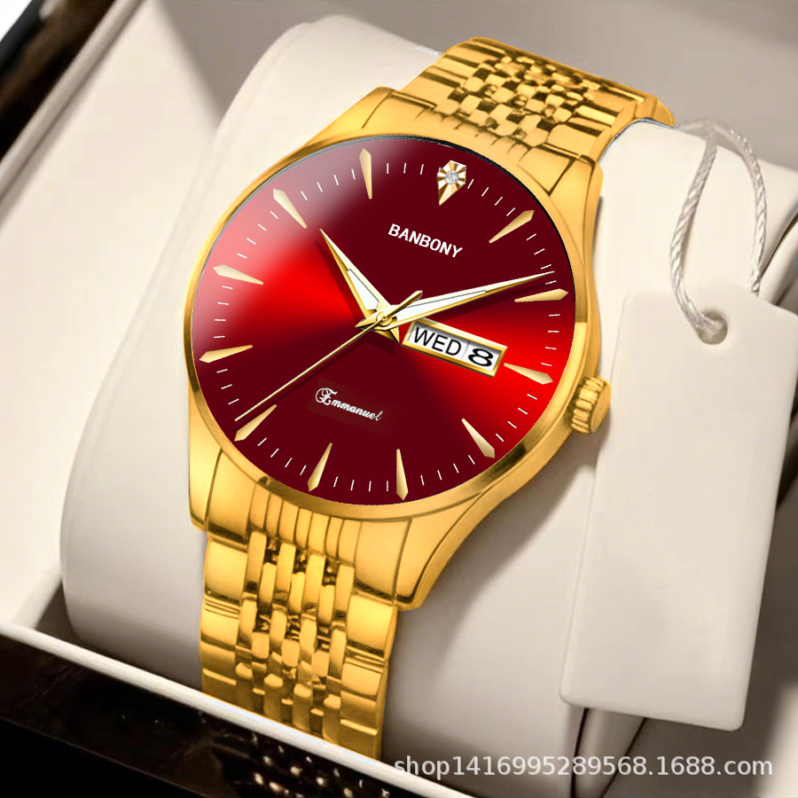 Full gold belt red face