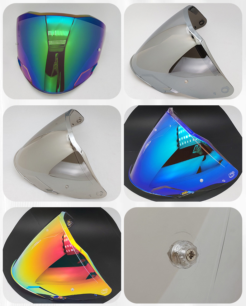 Of618 Motorcycle Helmet Lens Day and Night Universal Color-Changing Film Anti-Fog Sticker Universal Windproof and Waterproof Mask