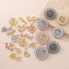 ������ͭ��18k���ο���ĸFe MOM��Ͽ�С��׹DIY����������Ʒ�Ҽ�