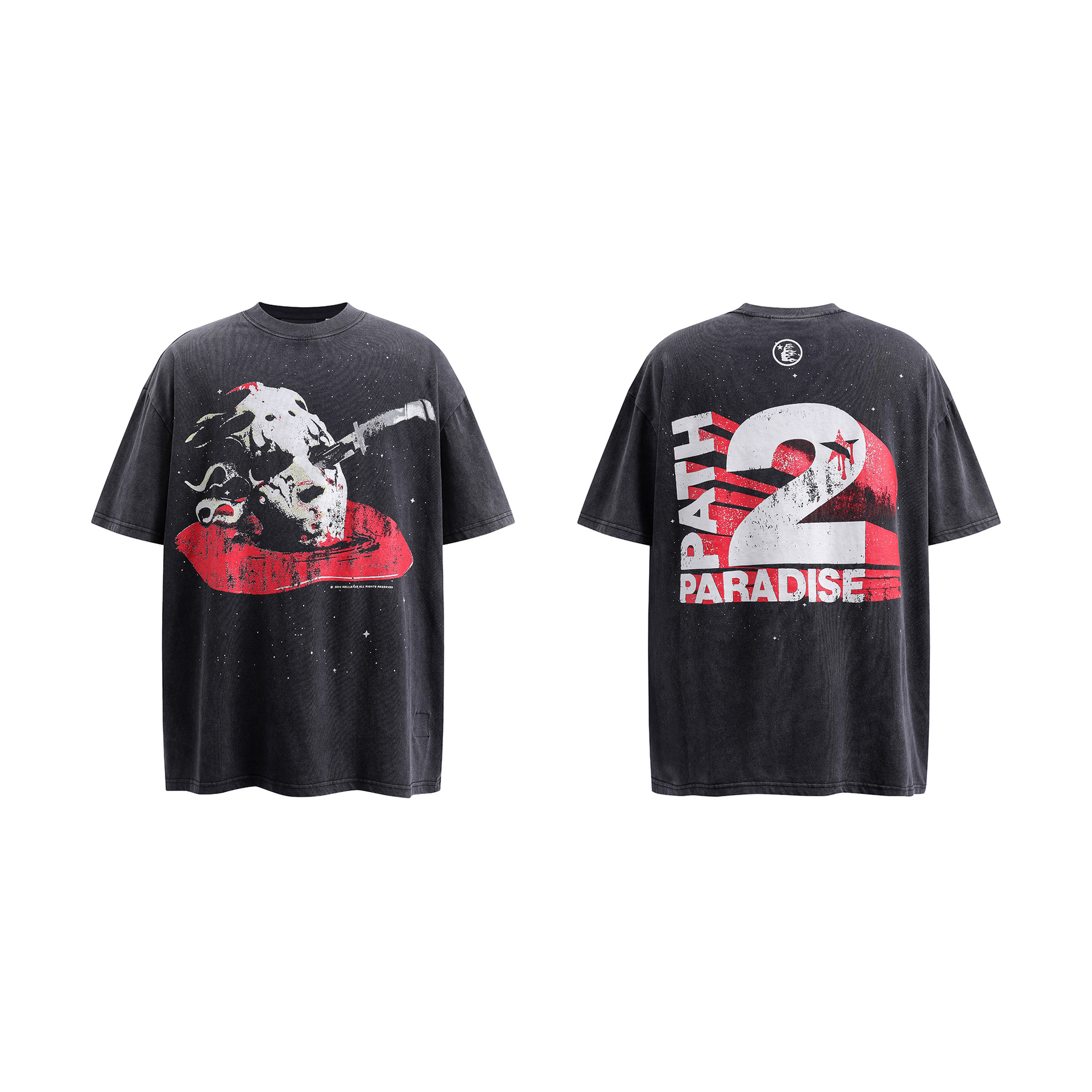 2023 verano nuevo estilo marca de moda europea y americana para hombres y mujeres con el mismo estilo suéter suelto camiseta de manga corta adolescente casual tee