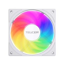 TEUCER 12015����̨ʽ����ARGB������Ⱥ�ɫ15mm���¿�CPUɢ�ȷ�
