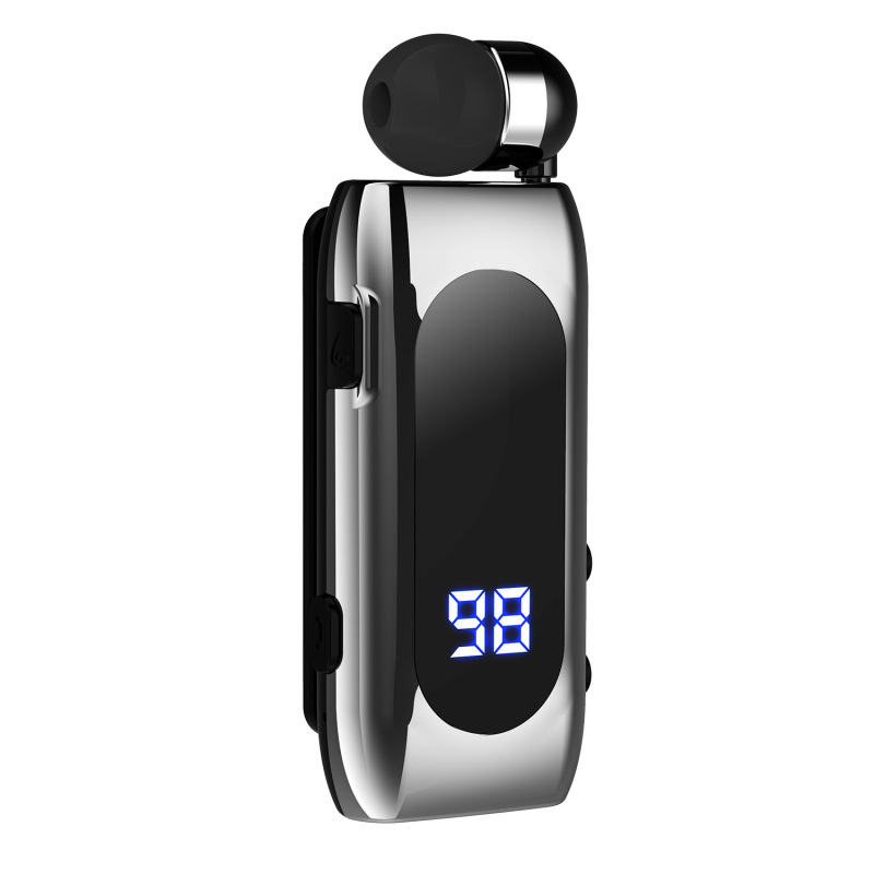 人気の K55 デジタル ディスプレイ ビジネス ワイヤー ヘッドセット卸売ラペル ワイヤレス インイヤー超長バッテリー寿命 Bluetooth ヘッドセット|undefined