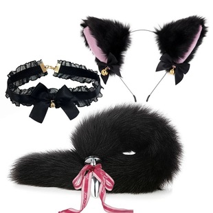A generation of Japanese hand-made beast ears and tail cosplay accessories Lolita accessories cat ears cat tail suit