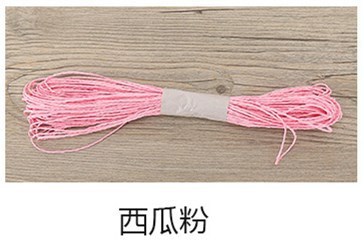 カラーラフィア二重糸ソフトクリエイティブ薄紙ロープ絵画幼稚園手作り織り包装 28 色各 30m|undefined