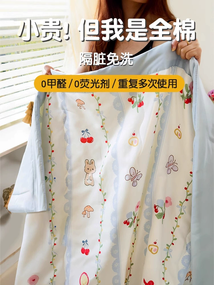 Одноразовые простыни из чистого хлопка, пододеяльники, наволочки, пододеяльники, комплект из четырех предметов, дорожные принадлежности для кровати, утолщение для путешествий в отель оптом