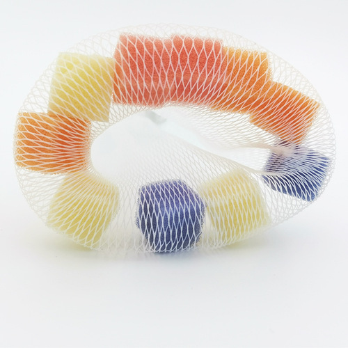 Factory Direct Sale Japanese Sponge Foaming Net Face Wash Double Layer Soap Bag Cleansing Net Foaming Net Ring Foaming Net