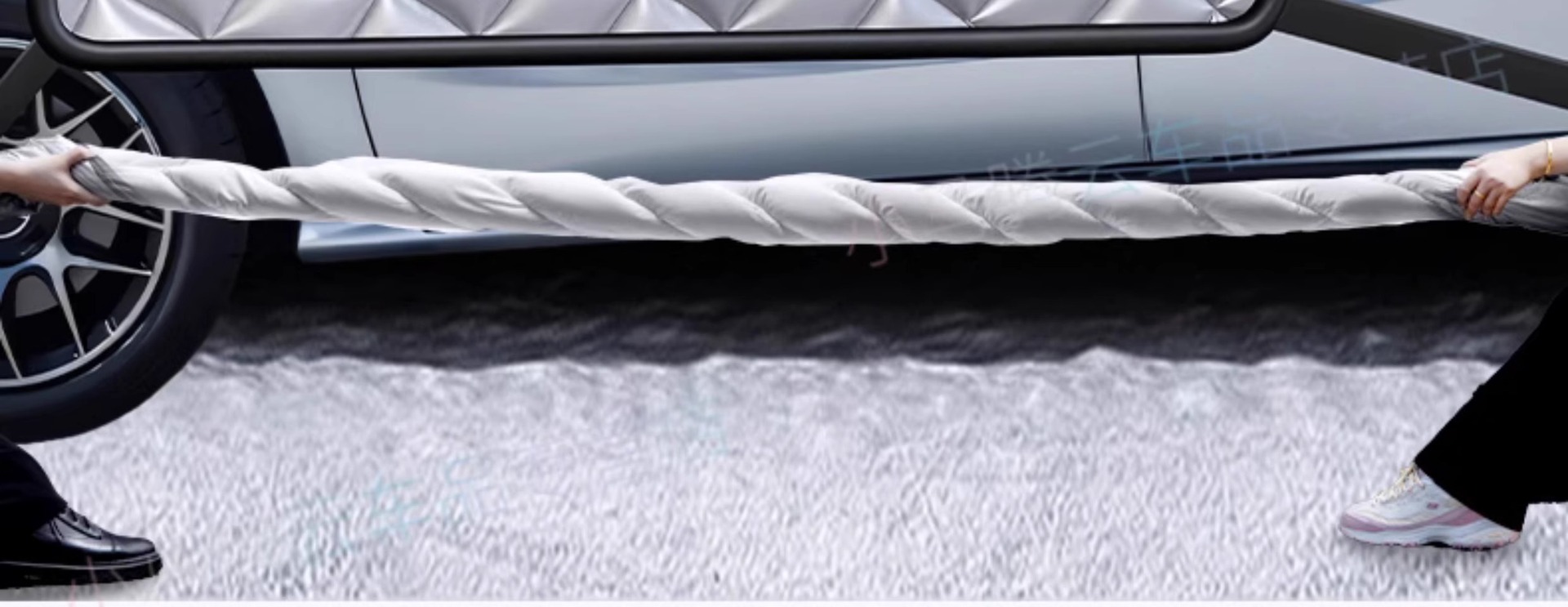 Car clothing car cover winter thickened car front windshield antifreeze cover snow frost half body snow shield winter half cover