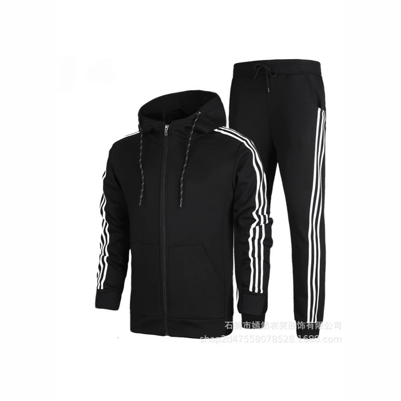 Cross border spring and autumn men's sports leisure suit men's and women's cotton thin long sleeve trousers hooded running sportswear clearance Cross border spring and autumn men's sports leisure suit men's and women's cotton thin long sleeve trousers hooded running sportswear clearance
