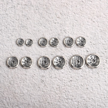 S925银 山鬼隔片藏式配饰diy 全尺寸复古做旧吊坠挂件饰品配件