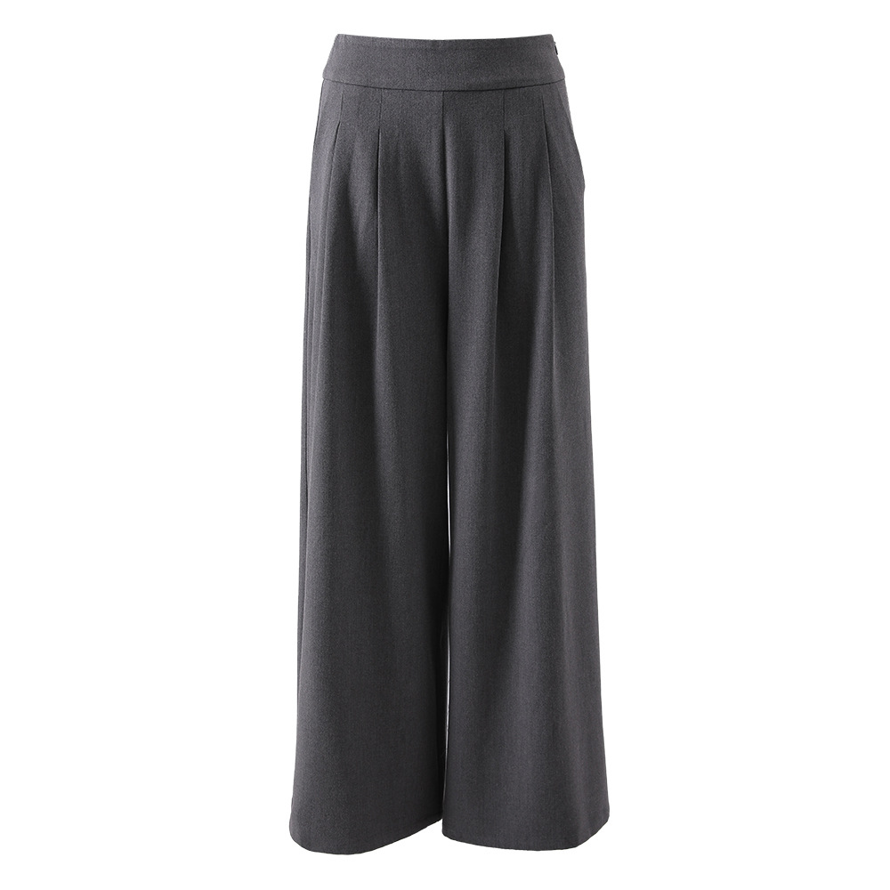 Women's Clothing commuting professional two piece suit for women, new spring style contrast color ruffled suit jacket, high waist straight pants suit_voghion.com