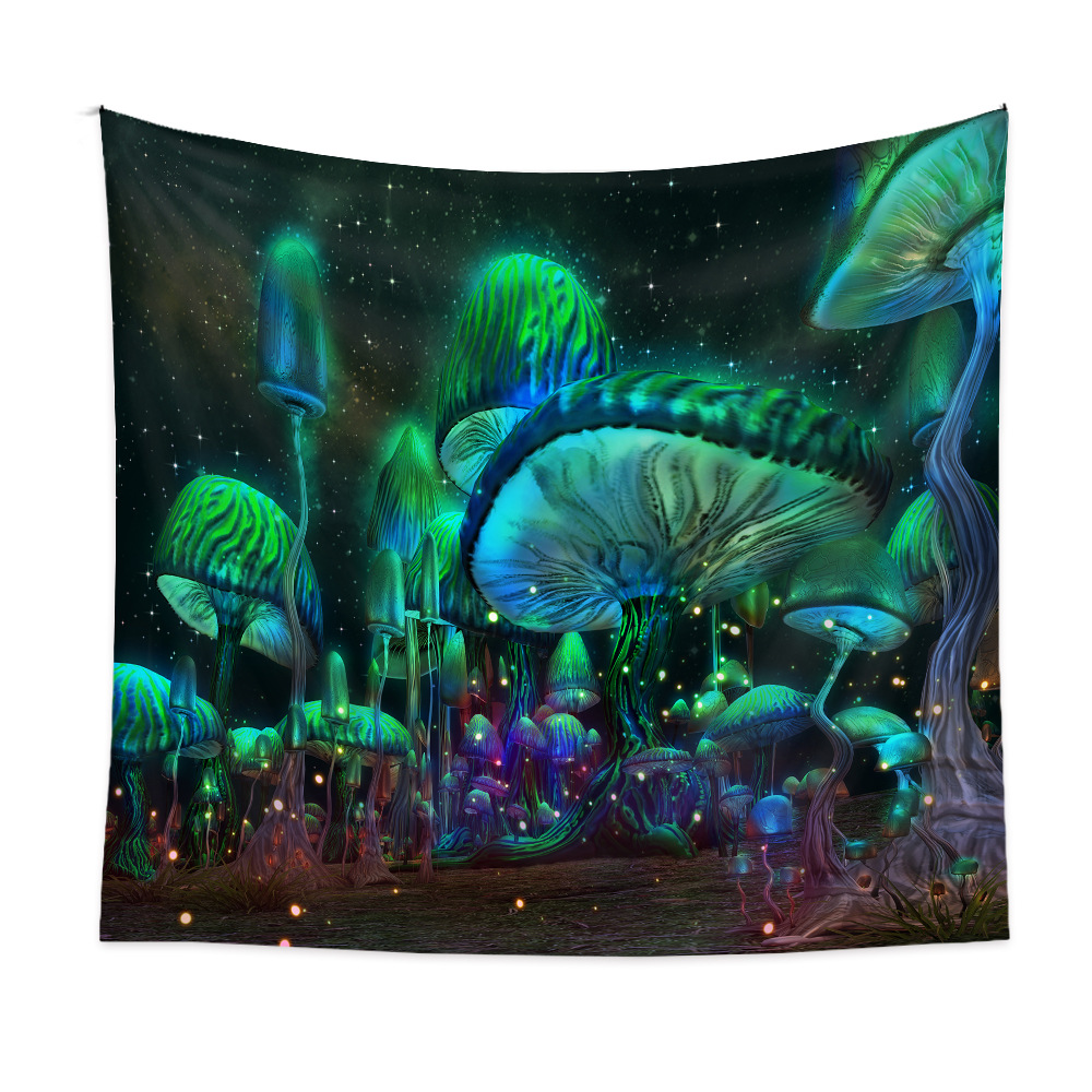 Bohemian Style Psychedelic Mushroom Pattern Tapestry Wholesale Nihaojewelry display picture 2