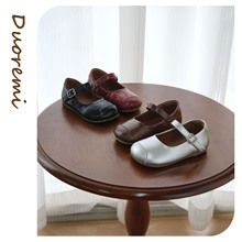 Duoremi�����Ĺ��ݴ���Ь25aw01��ͯЬŮͯţƤ��ɫСƤЬ����Ь
