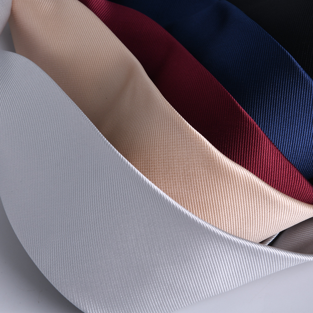 Men's tie zipper free professional easy zipper plain wine red business executive 8cm graduation performance