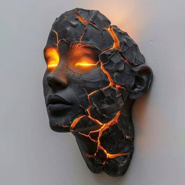 跨境新品Cracked Soul Wall Light破碎的灵魂壁灯挂件工艺品装饰|undefined