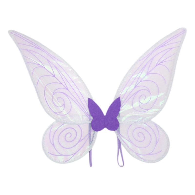 Zilin transfronterizo Amazon fiesta de vacaciones accesorios de rendimiento decoración trasera alas de Ángel coloridas alas de elfo de mariposa