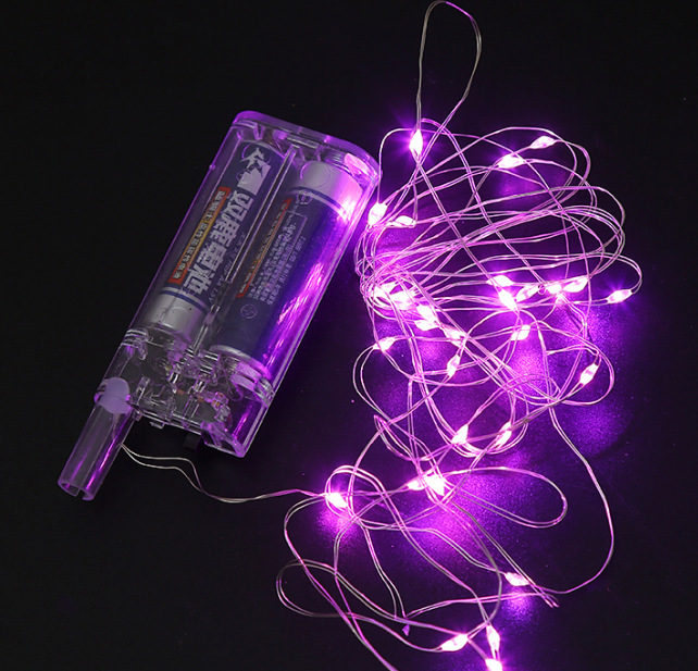 2节电池盒-圆壳-粉灯