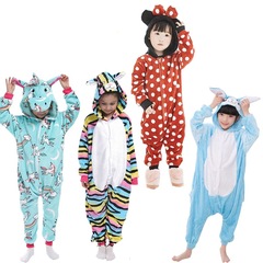 漫画ワンピース動物パジャマ 2025 新しい子供の宝物厚いフランネル新しいパフォーマンス服クロスボーダー