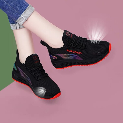 Spring  New Casual Women's Shoes Kitchen Office Mother Shoes Versatile Anti-Slip Breathable Soft Sole Middle-Aged Lady