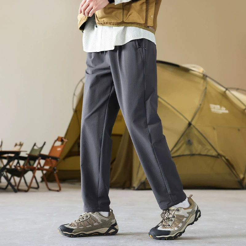 Зимние толстые мужские повседневные брюки свободные брюки на открытом воздухе походные брюки мужские шкуры студенческие спортивные брюки