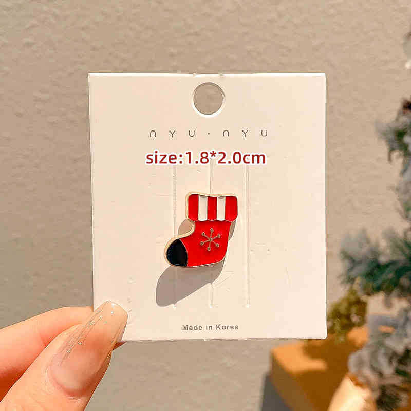 Broches de dibujos animados de Navidad adorable Papá Noel pequeño regalo pin accesorios insignia insignia ropa accesorios decoración