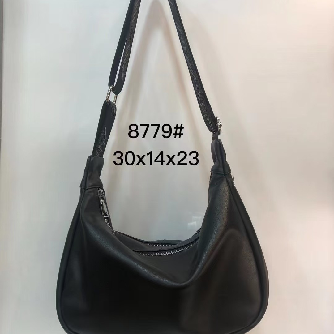 Nuevo bolso retro europeo y americano de cuero de hombro único bolso de mujer de tendencia transfronteriza bolso de hombro cruzado bolso de cuero de vaca de moda de gran capacidad