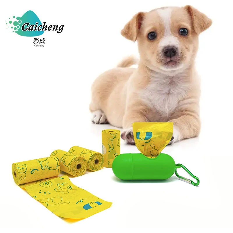 Заводские пакеты для собачьих экскрементов, утолщенные рулонные пакеты для мусора для животных, коробчатые пакеты для собачьих экскрементов, биоразлагаемые пакеты для мусора для животных