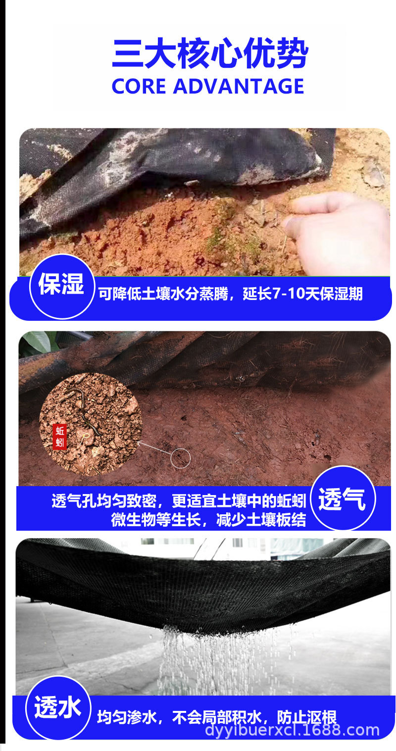 黑色防草布详情页