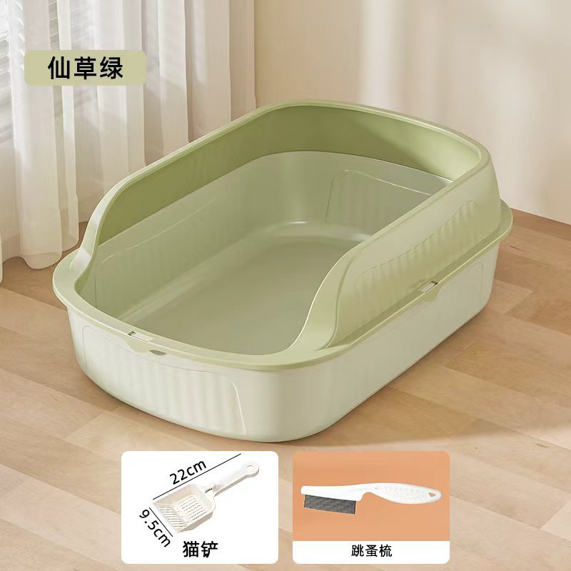 Green + cat litter scoop + comb / 39.3*28.4*14.8cm