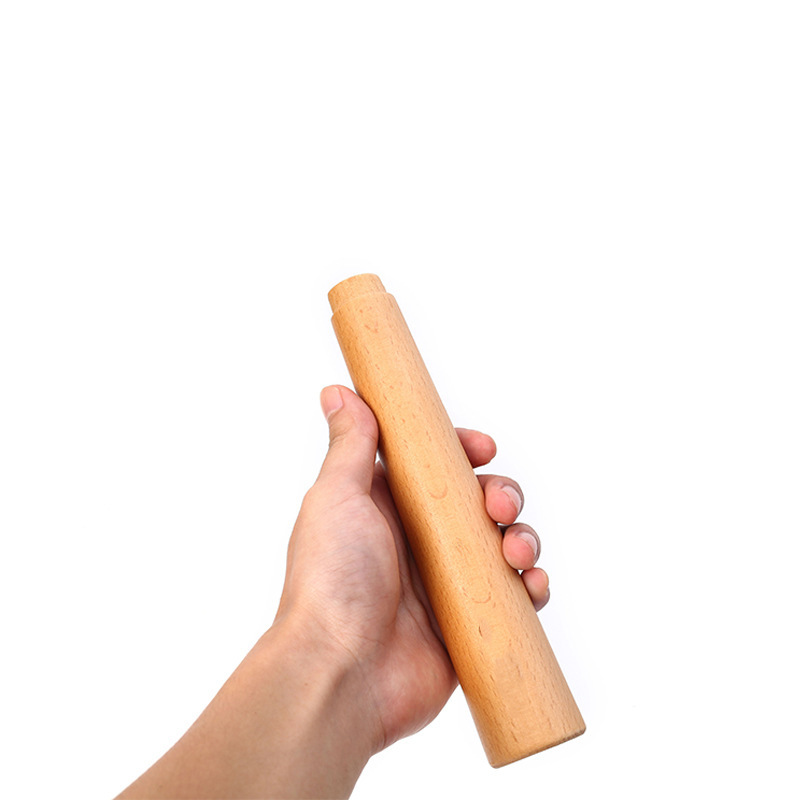 東莞外貿(mào)工廠廚具配件定制實木鍋把手炒鍋燒烤手柄櫸木通孔木鍋柄