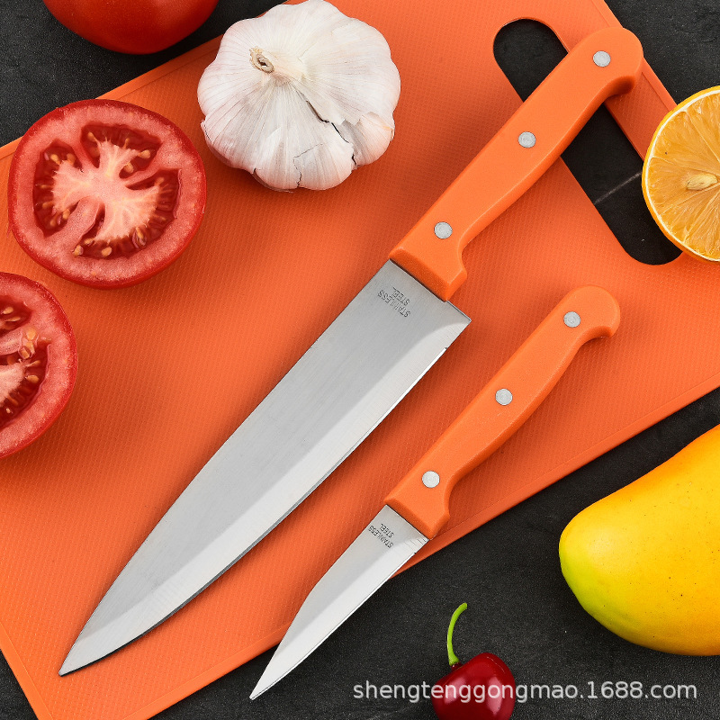 utensilios de cocina cuchillo de frutas cuchillo de plástico de doble cara cuchillo de corte de frutas cuchillo de cocinero cuchillo de planador de melón cuchillo de mesa de verduras en stock al por mayor conjunto de cuchillos